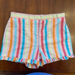 Bonnie Baby Colorful Stripe Ruffle Shorts 24 months